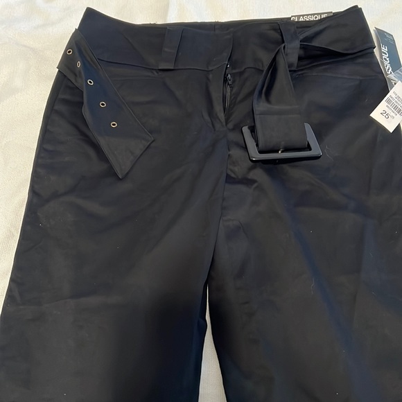 Suzy Shier Black pants (broken zipper) New with tags. Cotton - Picture 2 of 4